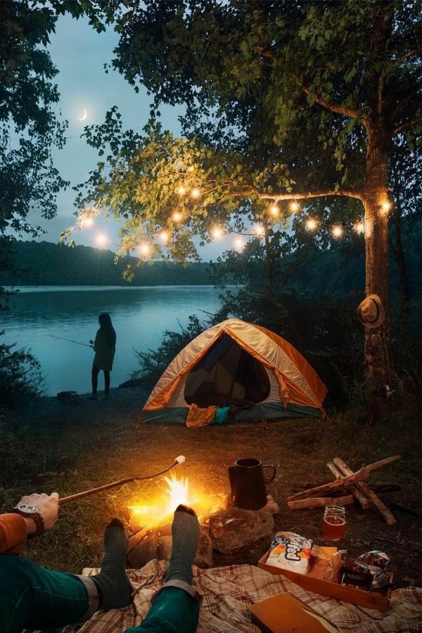 Camping aesthetic