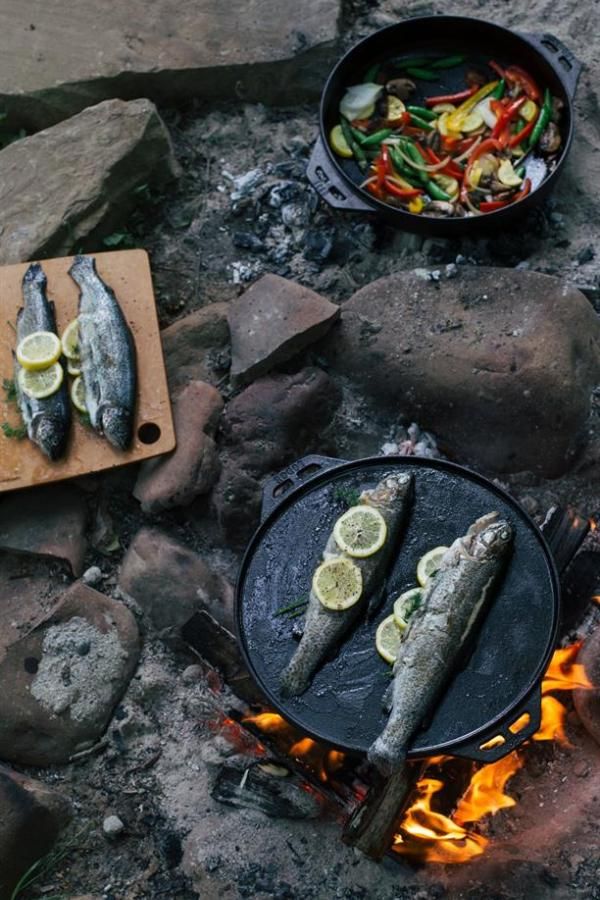 Fire-roasted Trout